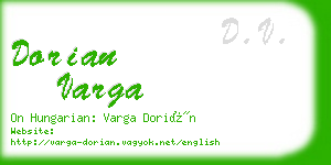 dorian varga business card